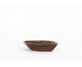 Trinket bowl in teak free form 1950