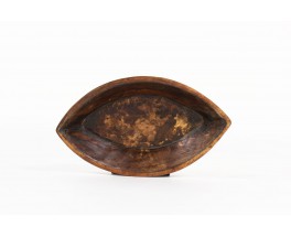 Trinket bowl in teak free form 1950