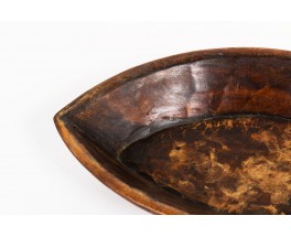 Trinket bowl in teak free form 1950