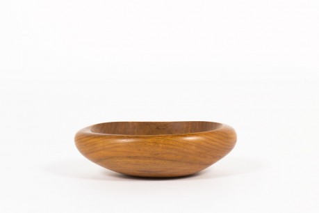 Trinket bowl in teak brutalist design 1950