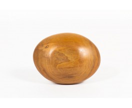 Trinket bowl in teak brutalist design 1950