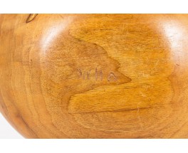 Trinket bowl in teak brutalist design 1950