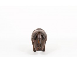 Dimitri Omersa rhinoceros brown leather 1960