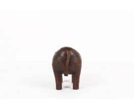 Dimitri Omersa rhinoceros brown leather 1960