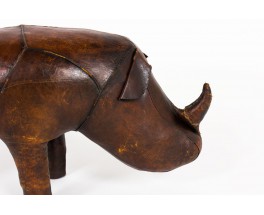 Dimitri Omersa rhinoceros brown leather 1960