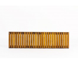 Bench in metal and ash slat 1950