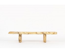 Bench large model in elm brutalist design 1950