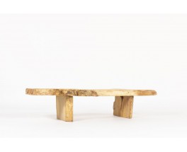 Bench large model in elm brutalist design 1950