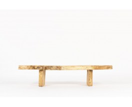 Bench large model in elm brutalist design 1950