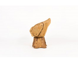 Armchair in olive tree root brutalist design 1950