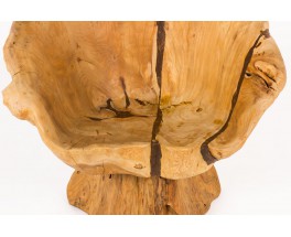 Armchair in olive tree root brutalist design 1950