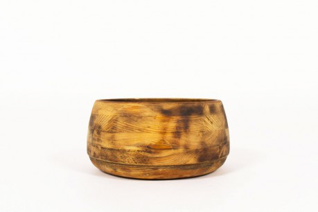 Trinket bowl fruit basket in solid pine 1950