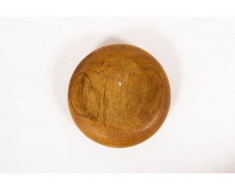 Round trinket bowl small model in solid teak 1950