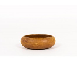 Round trinket bowl small model in solid teak 1950