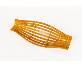 Fruit bowl in bamboo and rattan 1950