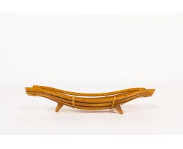 Fruit bowl in bamboo and rattan 1950