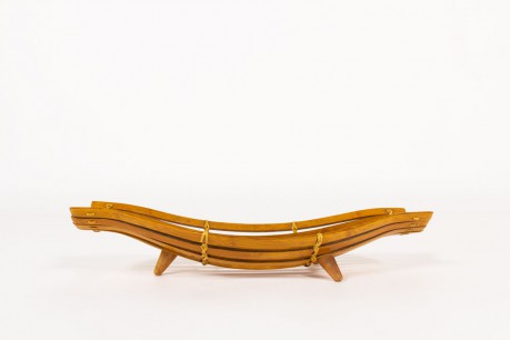Fruit bowl in bamboo and rattan 1950