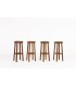 Bar stools in oak 1950 set of 4