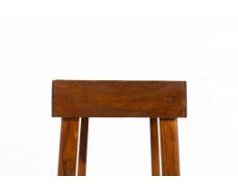 Bar stools in oak 1950 set of 4