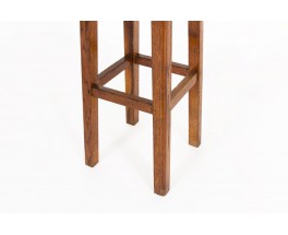 Bar stools in oak 1950 set of 4
