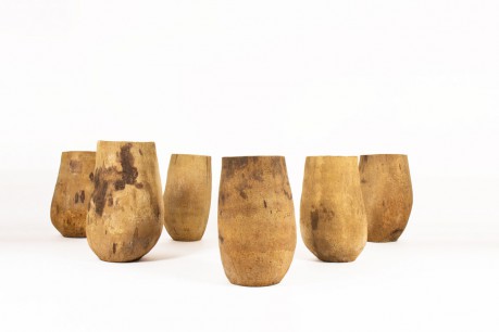 Planter in coconut tree African design 1950