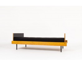 Roger Fatus daybed oak laminate and metal 1950