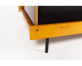 Roger Fatus daybed oak laminate and metal 1950