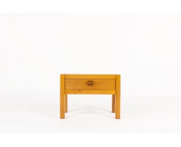 Bedside table in elm edition Maison Regain 1980