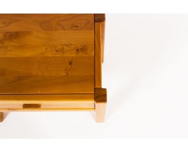 Bedside table in elm edition Maison Regain 1980