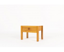 Bedside table in elm edition Maison Regain 1980