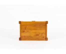 Bedside table in elm edition Maison Regain 1980