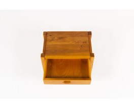 Bedside table in elm edition Maison Regain 1980