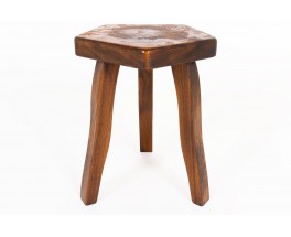 Olavi Hanninen stools in elm edition Mikko Nupponen 1950 set of 2