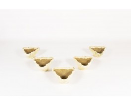 Planters in stone 1950 set of 5