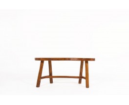 Bench in elm small model brutalist design 1950