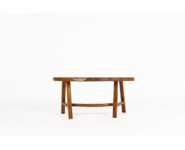 Bench in elm small model brutalist design 1950