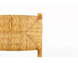 Armchair in ash and straw 1950