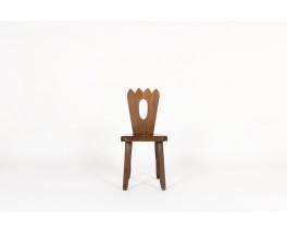 Olavi Hanninen chairs in elm edition Mikko Nupponen 1960 set of 6