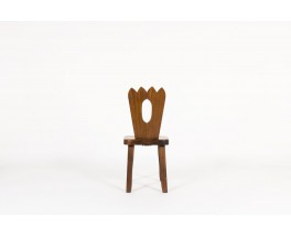 Olavi Hanninen chairs in elm edition Mikko Nupponen 1960 set of 6