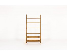 Pierre Cruege shelving unit in oak 1950