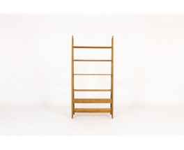 Pierre Cruege shelving unit in oak 1950