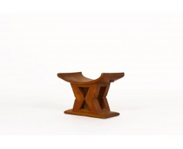 Tabouret en bois design africian 1950