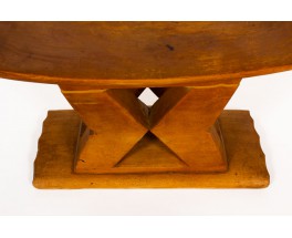 Tabouret en bois design africian 1950