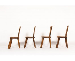 Olavi Hanninen chairs in elm edition Mikko Nupponen 1960 set of 4