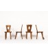 Chaises Olavi Hanninen en orme édition Mikko Nupponen 1960 set de 4