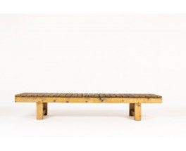 Coffee table large model in pine 1950