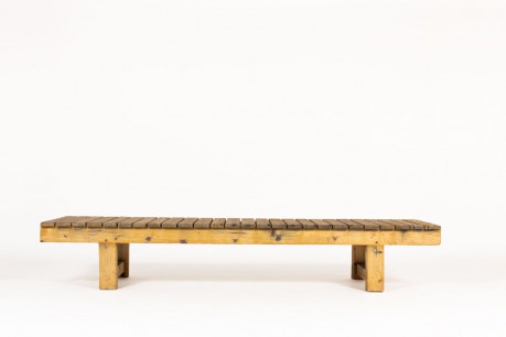 Coffee table large model in pine 1950