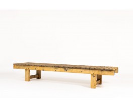 Coffee table large model in pine 1950