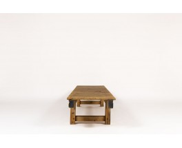 Coffee table large model in pine 1950