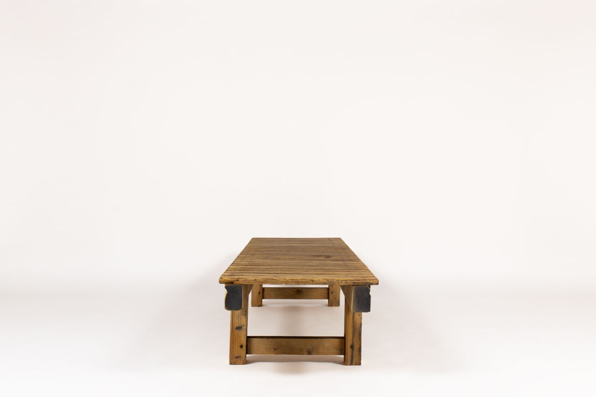 Coffee table large model in pine 1950